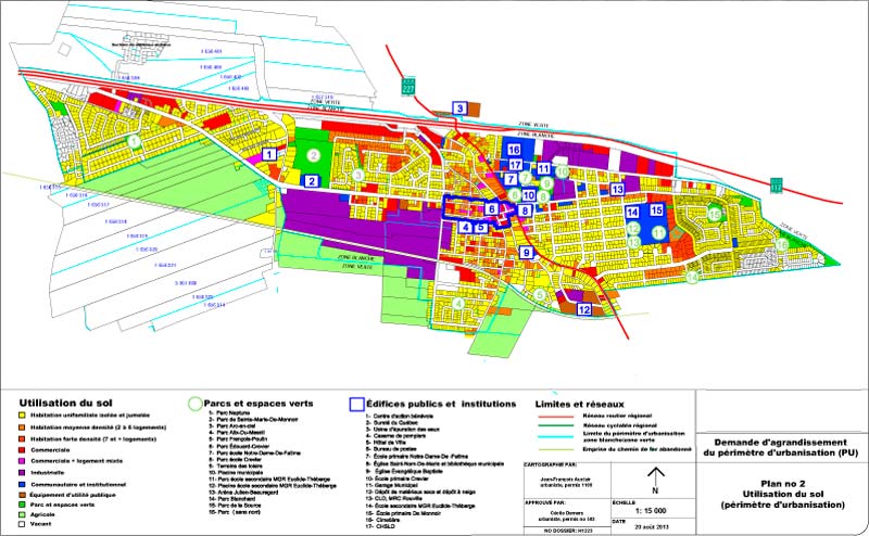 Planification du développement · Demande de modification de Plan d'urbanisme