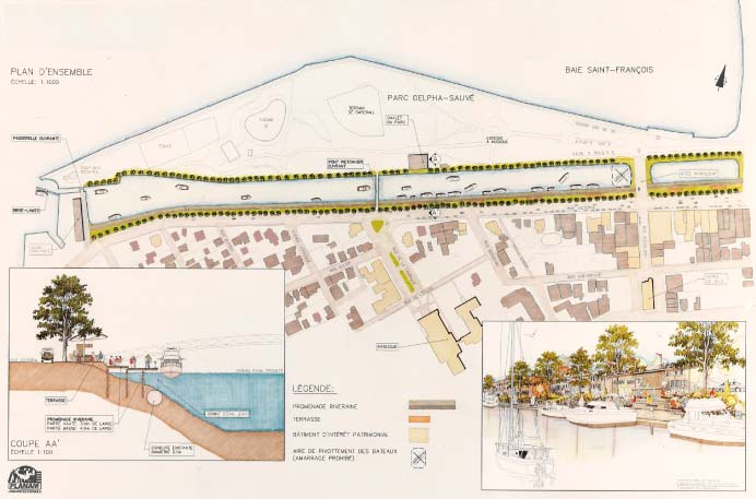 Planification du développement · Mise en valeur de l’ancien canal de Beauharnois